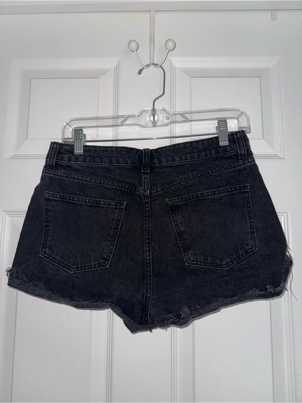 Zara Distressed Denim Shorts